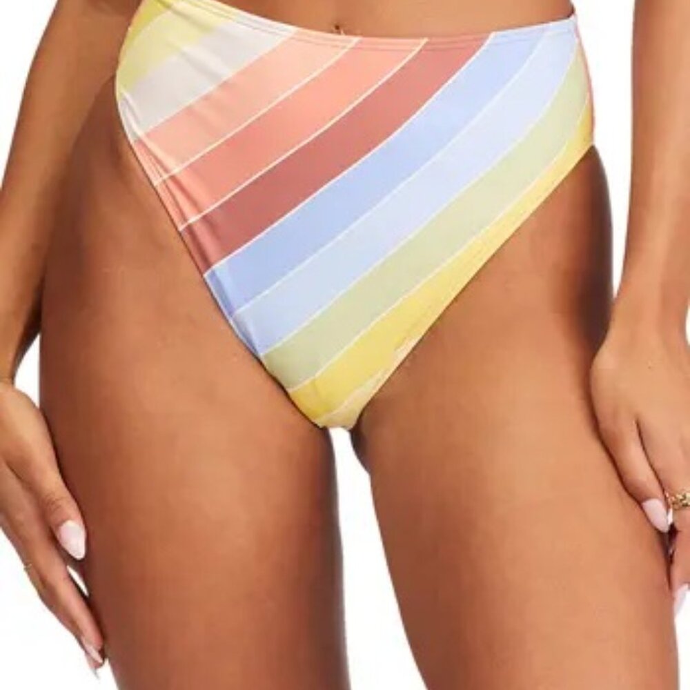 Billabong Brighter‎ Daze Rise High Bikini Bottoms SZ L NWT